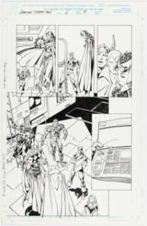 John Byrne and Scott Hanna The Amazing Spider-Man #1 (442) Story Page 9 Avengers Original Art (Marvel, 1999). | Heritage