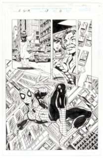 John Byrne and Al Milgrom Amazing Spider-Man #13 Story Page 6 Original Art (Marvel, 1999). | Heritage