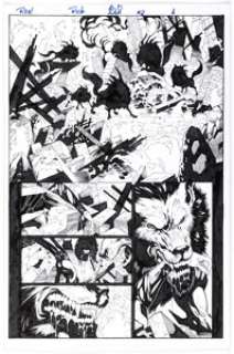 Ron Adrian, Rob Lean, and others Brian Pulido‘s Lady Death: Abandon All Hope #2 Story Pages Original Art Group of 5 (Avatar Press, 2005). (Total: 5 Original Art)