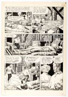 Reed Crandall Eerie #2 "Footsteps of Frankenstein!" Story Page 3 Original Art (Warren, 1966). | Heritage