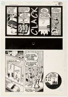 Bernie Mireault Secret Origins Special #1 The Riddler Story Page 10 Original Art (DC, 1989).