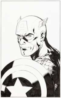 Emanuela Lupacchino Captain America #13 Variant Cover Original Art (Marvel, 2018).