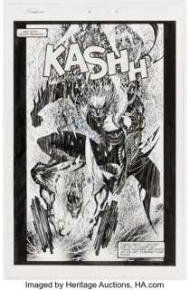 Jae Lee Youngblood Strikefile #2 Chapel Splash Page 2 Original Art (Image, 1993). | Heritage