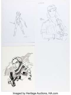 Larry Hama, Mitch Gerads, and more - G.I. Joe and The Activity Illustrations Original Art Group of 3 (2009-2016). (Total: 3 Original Art)