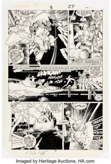 Rick Leonardi and Terry Austin Cloak and Dagger #3 Spider-Man Story Page 21 Original Art (Marvel, 1985). | Heritage