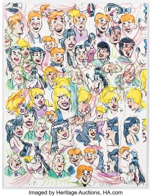 Gary Panter - Archie Gang and Goofy Character Illustrations Original Art (2020). | Heritage