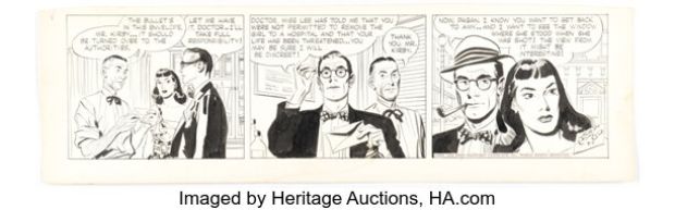 Alex Raymond Rip Kirby Daily Comic Strip Original Art dated 8-2-52 (King Features Syndicate, 1952). | Heritage