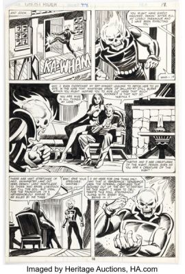 Don Perlin Ghost Rider #48 Story Page 11 Original Art (Marvel, 1980). | Heritage