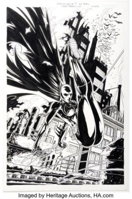 Joe Prado Batsquad #4 Batgirl Cover Original Art (Editora Abril, 2002). | Heritage