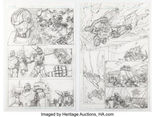 Dan Khanna Transformers Spotlight: Doubledealer Story Page 3 and 6 Original Art Group of 2 (IDW, 2008). (Total: 2 Original Art) | Heritage