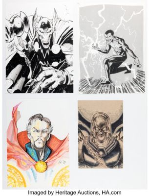 Ryan Odagawa, Ben Harvey, and others - Comic Character Illustrations Original Art Group of 4 (c. 2020s). (Total: 4 Original Art)