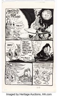 Dan O‘Neill Dan O‘Neill‘s Comics and Stories Story Page 1 Original Art (Comics and Comix, c. 1970s).