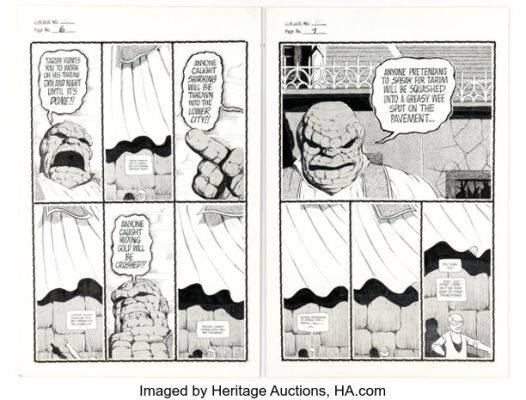 Dave Sim and Gerhard Cerebus #82 Story Pages 6-7 Original Art (Aardvark-Vanaheim, 1986). (Total: 2 Original Art) | Heritage