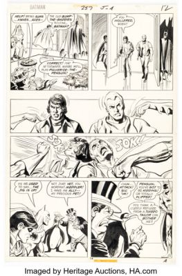 Irv Novick and Dick Giordano Batman #257 Penguin Story Page 11 Original Art (DC, 1974). | Heritage