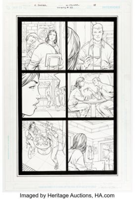 Howard Porter and Wayne Faucher Titans #11 Story Page 10 Original Art (DC, 2009). | Heritage