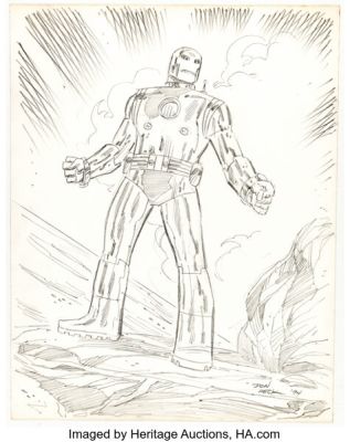 Don Heck - Iron Man Illustration Original Art (1994). | Heritage