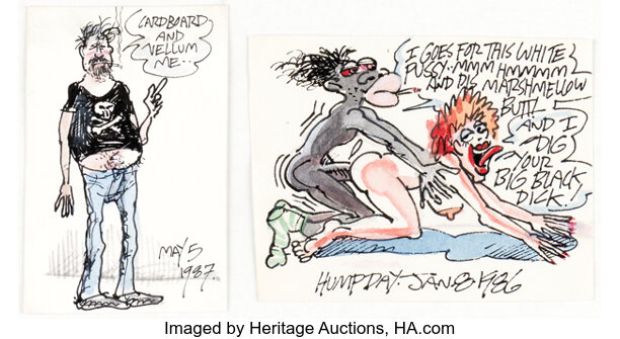 S. Clay Wilson - Love Notes To Girlfriend Illustrations Original Art Group of 10 (undated). (Total: 10 Original Art) | Heritage