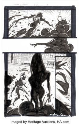 Flaviano Armentaro King in Black: Gwenom vs. Carnage #1 First Cameo Appearance of Mary Jane as Carnage Story Page 19 Original Art (Marvel, 2021).