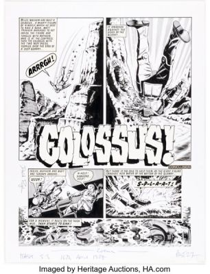 David Pugh M.A.S.K. #53 "Colossus!" Page 27 Original Art (Fleetway, 1988). | Heritage