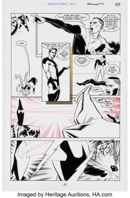 Steve Rude and Gary Martin Nexus #91 (#3) Story Page 20 Original Art (Dark Horse, 1996). | Heritage