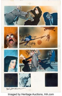 Bill Sienkiewicz Elektra: Assassin #8 Story Page 14 Original Art (Marvel/Epic, 1987). | Heritage