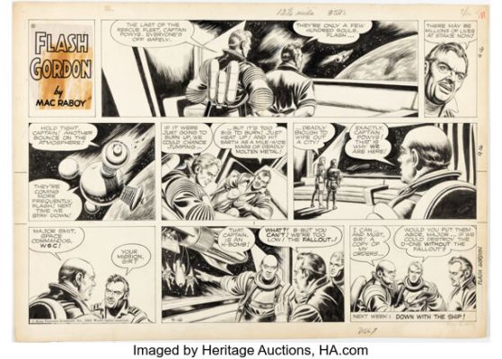 Mac Raboy Flash Gordon Sunday Comic Strip Original Art dated 9-16-62 (King Features Syndicate, 1962). | Heritage
