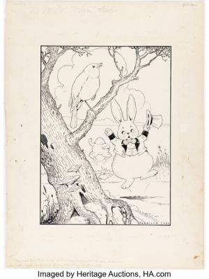 Harrison Cady Mother West Wind "When" Stories Peter Rabbit Interior Illustration Original Art (Little, Brown, and Co., 1917). (Total: 2 Items)