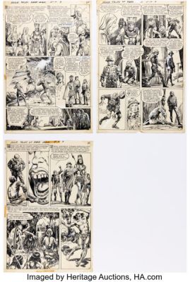 Alfredo Alcala Forbidden Tales of Dark Mansion #9 Story Pages 3-5 Original Art (DC, 1973). (Total: 3 Original Art) | Heritage