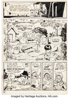Will Eisner and André LeBlanc The Spirit Section Story Page 2 Original Art dated 5-7-50 (Register and Tribune Syndicate, 1950). | Heritage