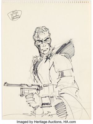 Walt Simonson - Manhunter Specialty Illustration Original Art (1975). | Heritage