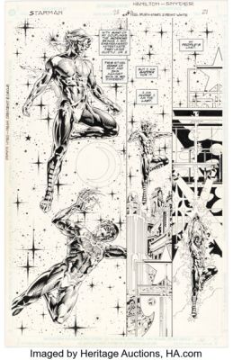 Craig Hamilton and Ray Snyder Starman #28 Story Page 21 Original Art (DC, 1994). | Heritage
