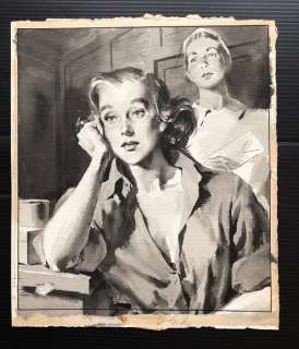 Giorgio Tabet - "Per occhi indimenticabili" Illustrazione Originale (Master Of Drawing) - Page volante - (1963) | Catawiki