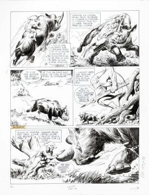 Cheret André Et... | Lot 6 - CHERET André et LECUREUX Roger Rahan Pour sauver Alona Planche... | Neo Enchères