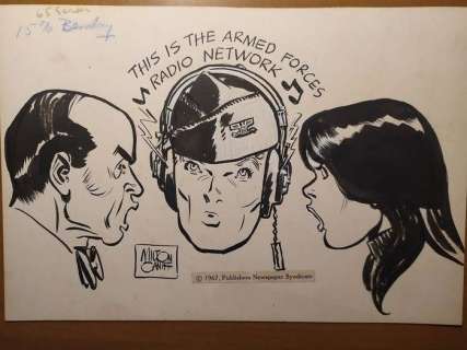 Steve Canyon - CANIFF, MILTON - Steve Canyon comic strip promo pinup 1967 - Art original - (1967) | Catawiki