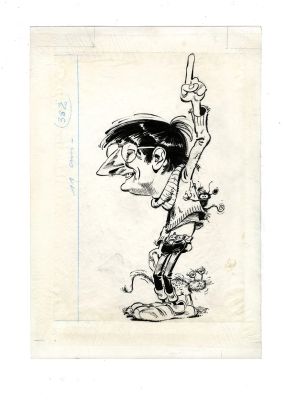 * Franquin - Une... | Lot 109 - * FRANQUIN - une composition à l’encre de Chine iconique... | Tessier Sarrou
