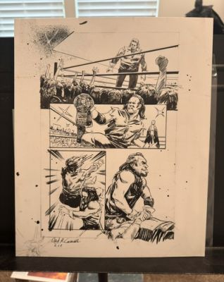 WWE Summer Slam Special 2017, Original Published Art, Undertaker, Mankind | eBay US (Buy It Now)