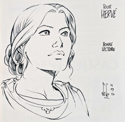 LIBESSART Laurent Le... - Lot 317 - LIBESSART Laurent Le casque d’Agris Dédicace représentant...