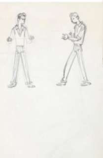 Franquin | Franquin dessin original crayon étude 4 | JeanMichel.net