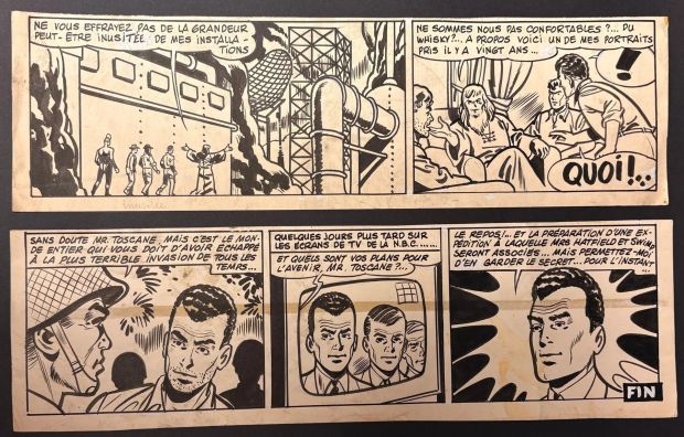 Reding - Ensemble... | Lot 84 - Reding - ensemble de deux strips à l’encre de Chine... | Tessier Sarrou