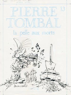 Marc HARDY (né en 1952) - Lot 68 : Pierre Tombal - La pelle aux morts