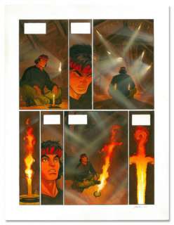 Marini, Enrico | RAPACES Encres de couleurs pour la planche 2 du Tome 2 paru | Coutau Bégarie