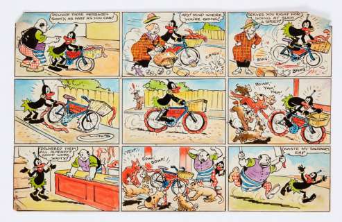 Sooty Snowball original full colour artwork (1940) by Robert… | Comic Book Auctions ltd