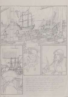 Dethorey - Le Passage de Vénus, étude de la planche n°1 Ã …