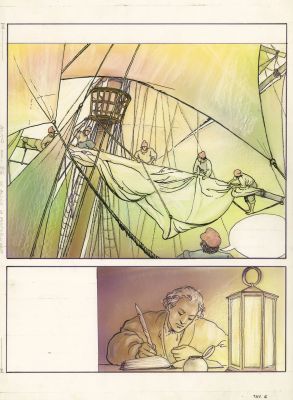 Milo Manara (Né... | Milo MANARA (né en 1945) Christophe Colomb Technique... | Tessier Sarrou