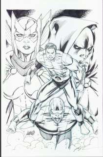 Rob Liefeld - THUNDER AGENTS #8 COVER Whole Cast