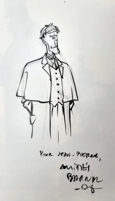 Barral Nicolas Baker... | Lot 35 - BARRAL Nicolas Baker Street Dédicace représentant Sherlock... | Vermot et Associés