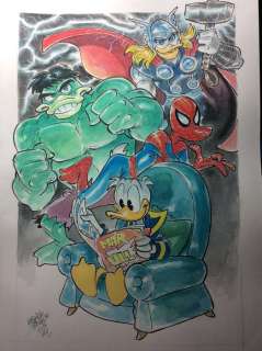 Donald Duck - â€œQuackengers!â€ - Loose page - Unpublished - (2019/2019) | Catawiki