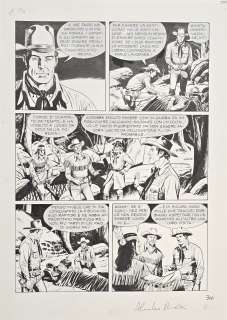 Tavola originale Alessandro Piccinelli Tex n. 611 I Trappers di Yellowstone pag. 34 | Venere Comic Art