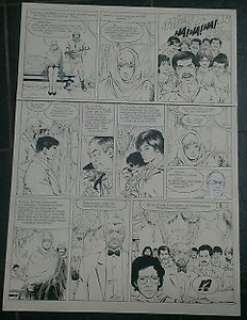 XIII T10 - Planche originale en encre de chine (p.37) - El Cascador - Very large format says "Grape" (1994) | Catawiki