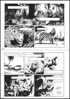 Jouvray, Jérôme - Planche originale + crayonné - Johnny Jungle - (2013) | Catawiki